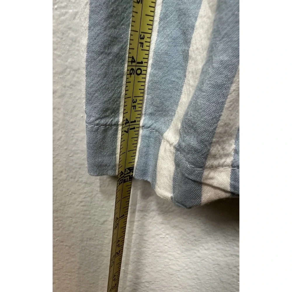 Old Navy Dress Women's S Blue White Striped Cami Sundress Tiered Midi‎ Maxi